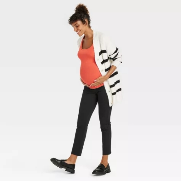 Isabel Maternity Stretchy Skinny Ankle Pants NWT - Picture 1 of 6